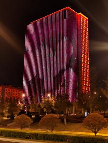 威海綠軸中央商(shang)務區(qu)亮化工程